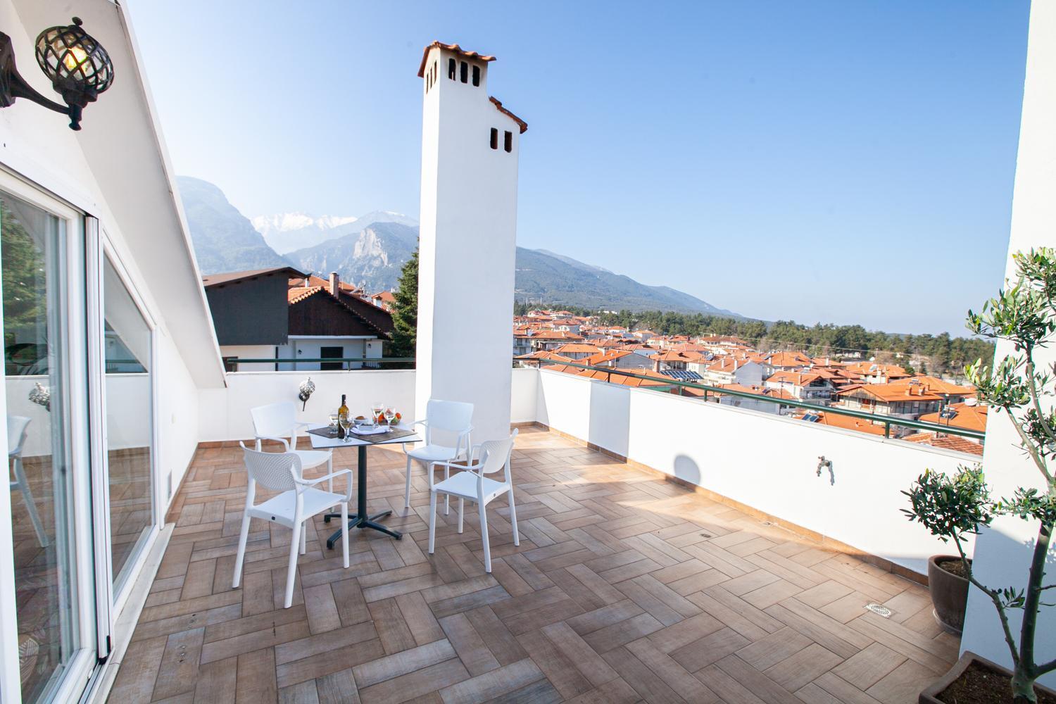 Rodon Apartment With Great View, Sauna And Jacuzzi Litochoron Bagian luar foto